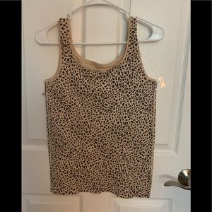 Soma camisole slimming tank in leopard. Size Large,  91% nylon, 9% spandex.